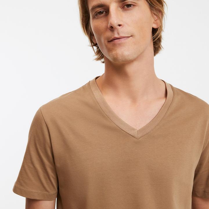 Image du produit La Redoute Collections T-shirt avec col en V (S)