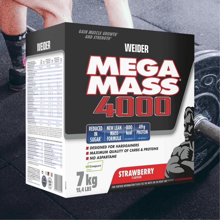 Produktbild Weider Mega Mass 4000 (Erdbeer, 1 Stk., 7000 g)