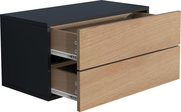 Actual product image VCM Wooden Wall Drawer Bedside Cabinet Wall Board Drawer Console Bedside Table Usal L 60 cm (60 x 32 x 32 cm)