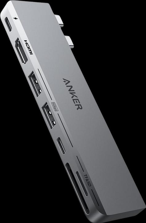 Actual product image Anker 547 USB-C Hub (7-in-2, for MacBook (USB-C, 7 Ports)