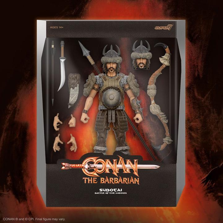 Actual product image Super7 Conan the Barbarian Ultimates action figure Subotai (Battle of the Mounds) 18 cm