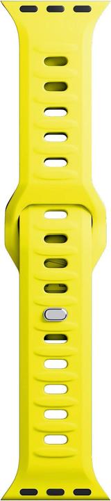 Produktbild 3MK Silicone Watch Strap żółty/yellow dla Apple Watch 42/44/45/49mm (Edelstahl, Silicone, 3, 4, 9, Ultra)