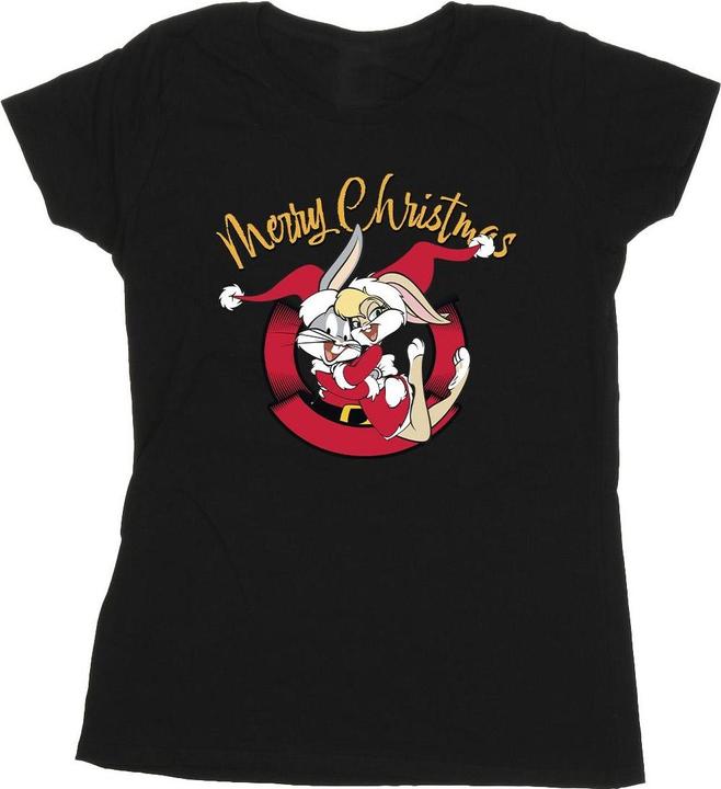Actual product image Looney Tunes Womens/Ladies Lola Merry Christmas Cotton T-Shirt (L)
