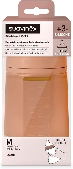 Image du produit Suavinex Biberon 250ml silicone terracotta (250 ml)