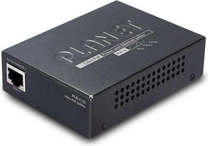 Planet POE-172S Nero Power Over Ethernet (PoE) Supporto Splitter di rete