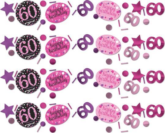 Image du produit Amscan Confettis Roses 60 Ans "Joyeux Anniversaire