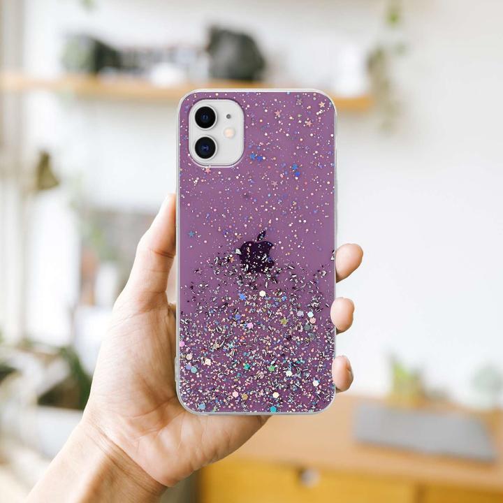 Actual product image Cadorabo TPU cover sparkling glitter (Apple iPhone 11 Pro Max)