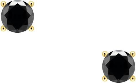 Image du produit Candy Clous d'oreille Noir, argent sterling 925, plaqué or (Argent sterling 925, Plaqué or 18k)