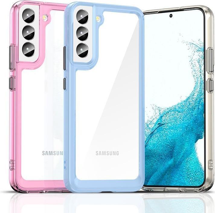 Immagine prodotto Hurtel Custodia Outer Space per Samsung Galaxy S23 con cornice flessibile blu (Samsung Galaxy S23)