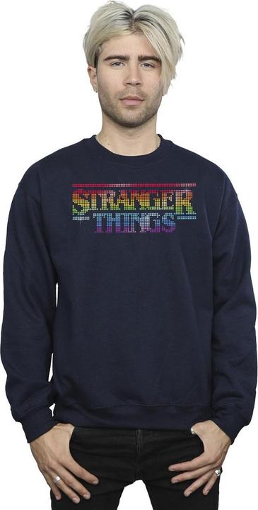 Produktbild Netflix Stranger Things Rainbow Dot Logo Sweatshirt (M)