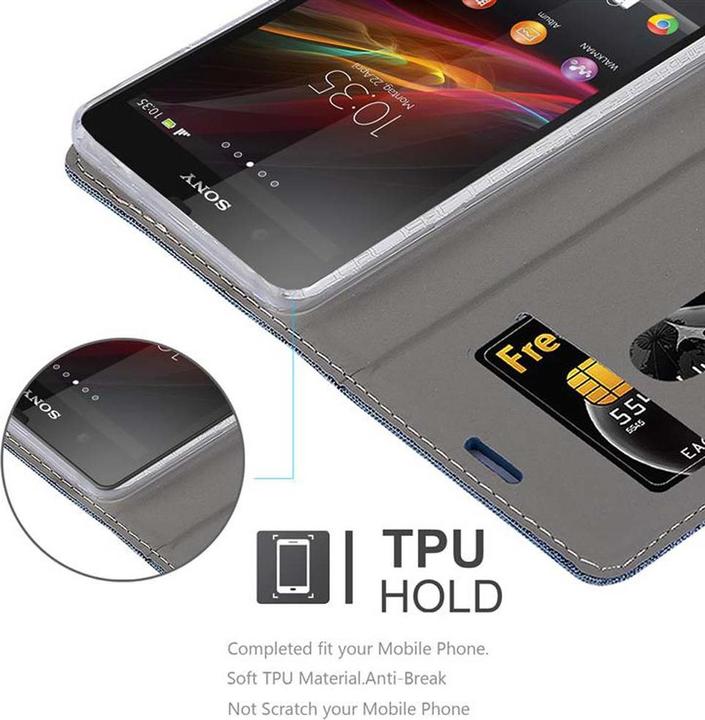 Productafbeelding Cadorabo Boek Jeans Optiek Cover (Xperia Z)
