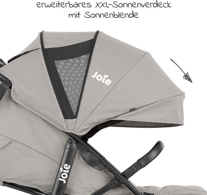 Actual product image Joie Litetrax Pro Air incl. raincover Pebble