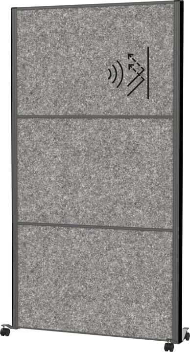Image du produit Maul Cloison acoustique MAULcocoon 9601189 gris foncé 100,0 x 182,0 cm (100 x 182 cm)