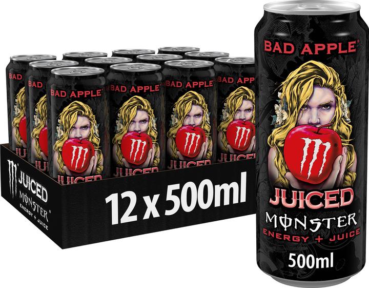 Actual product image Monster Energy Juiced Bad Apple (12 x 50 cl)