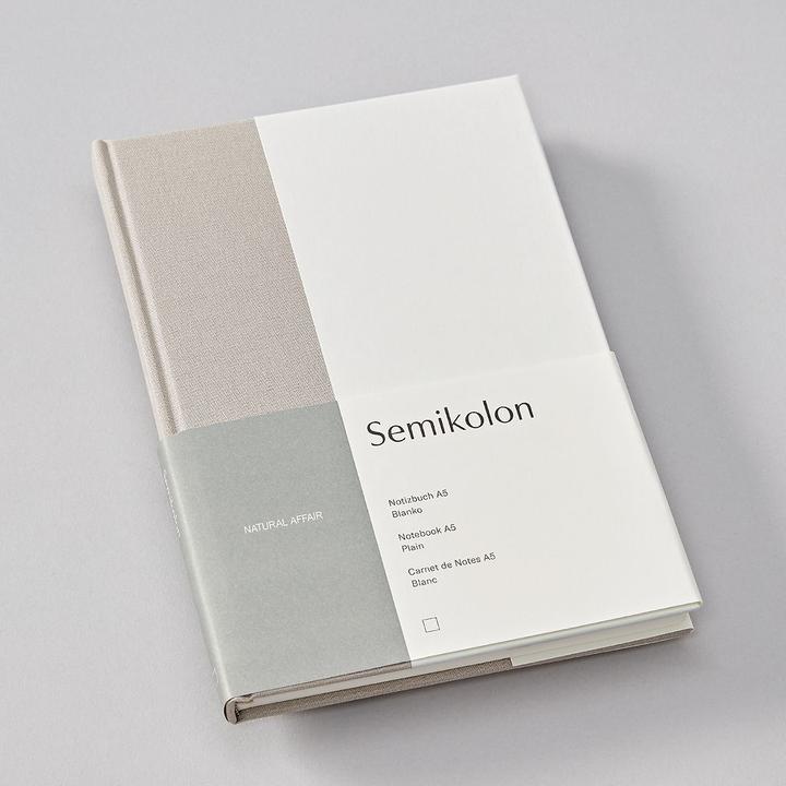 Semikolon Notebook (A5) NATURAL AFFAIR, Desert, Blank (A5)
