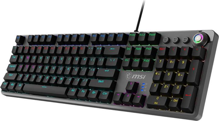 Actual product image MSI FORGE GK310 | Gaming keyboard | Wired | US | Red Switches (Eng. Int., Cable)