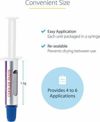 Actual product image StarTech Silvergrease1 (1.93 W/m K, 1.50 g)