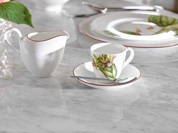 Produktbild Villeroy & Boch Malindi Brotteller, Geschirr aus edlem Premium Bone Porcelain in grün und rot, 16 cm (1 x, 16 cm)