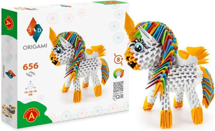 Actual product image Selecta Spielzeug ORIGAMI 3D - Unicorn, 656 parts