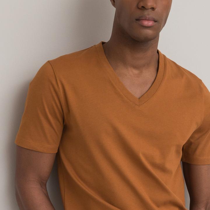 Actual product image La Redoute Collections T-Shirt mit V-Ausschnitt (3XL)