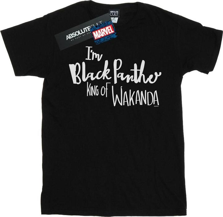 Actual product image Mens I Am Black Panther T-Shirt (5XL)
