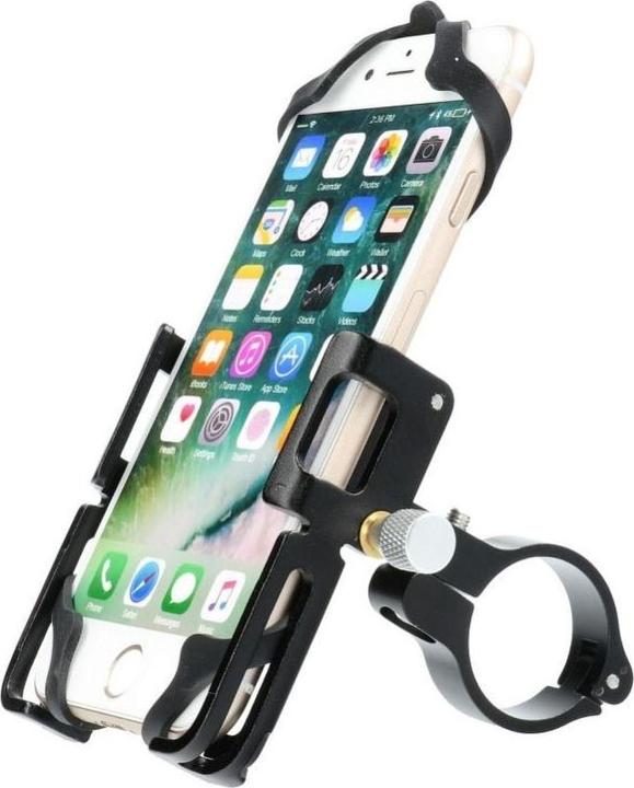 Produktbild Partner Telecom Bicycle accessory Gub GUB bike holder for mobile phone + silicone bandage P10 Aluminium black