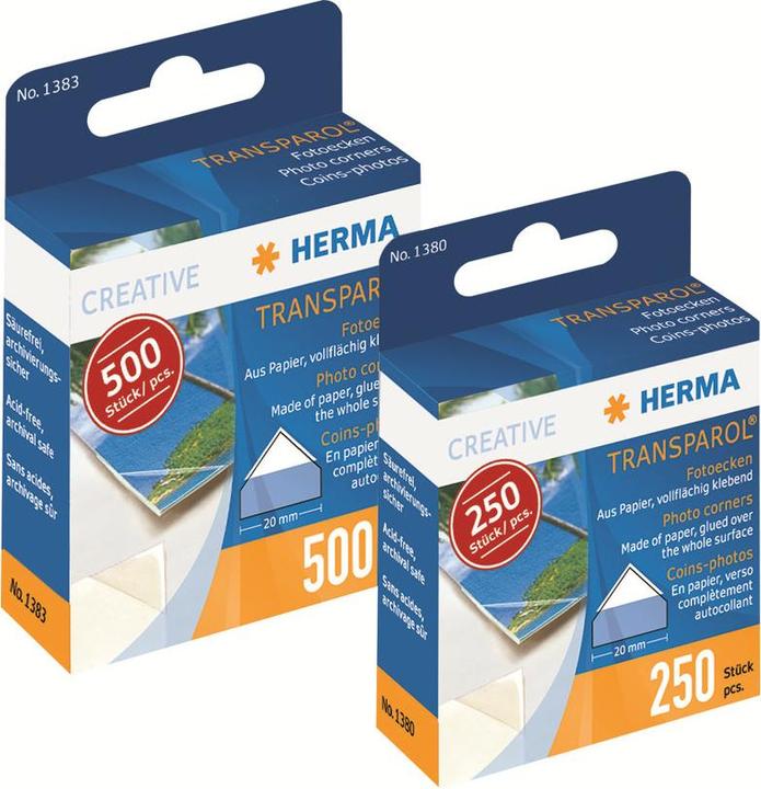 Actual product image Herma Photo corners