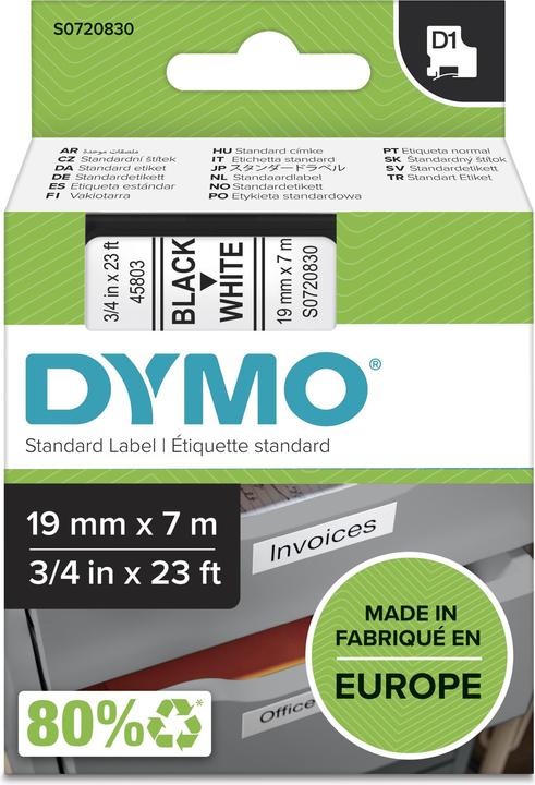 Produktbild Dymo S0720830 Standardband (1.90 cm, Weiss)