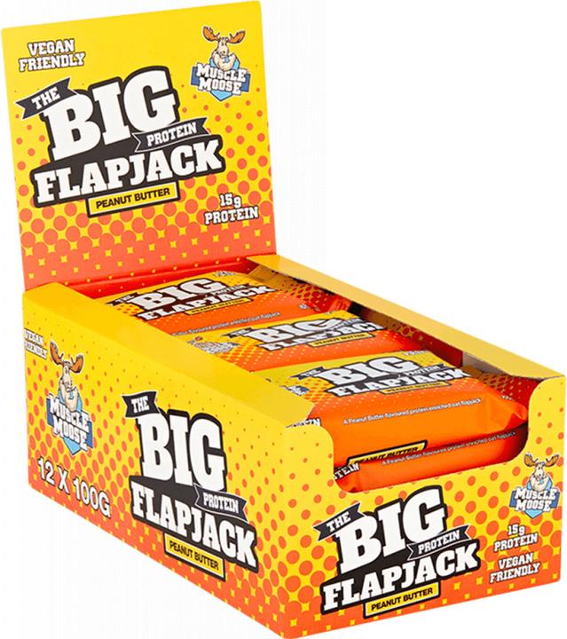 Immagine prodotto Muscle Moose Flapjack proteico grande (Burro di arachidi Vegan, 1 pz., 1493 g)