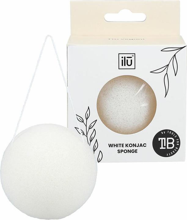 Produktbild Tools for Beauty T4B Ilu Konjac Makeup Sponge with Cord - White