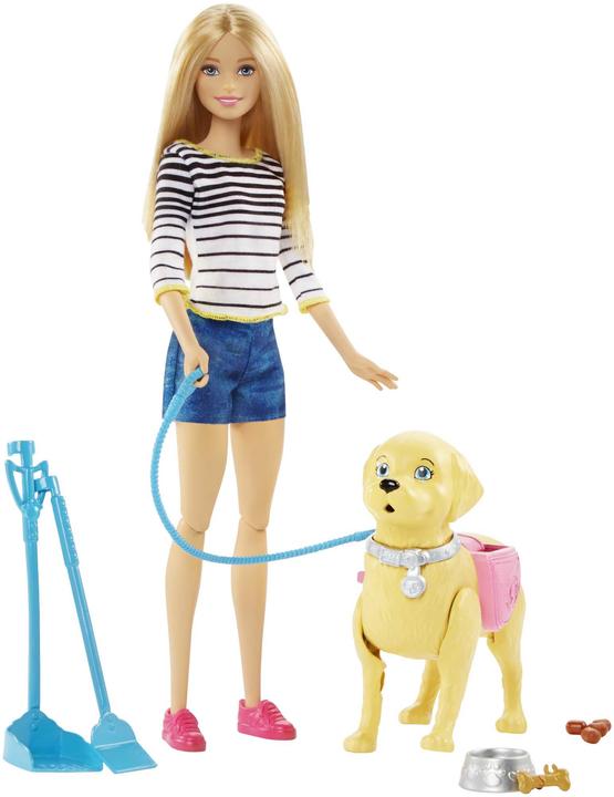 Actual product image Barbie dog walk puppies
