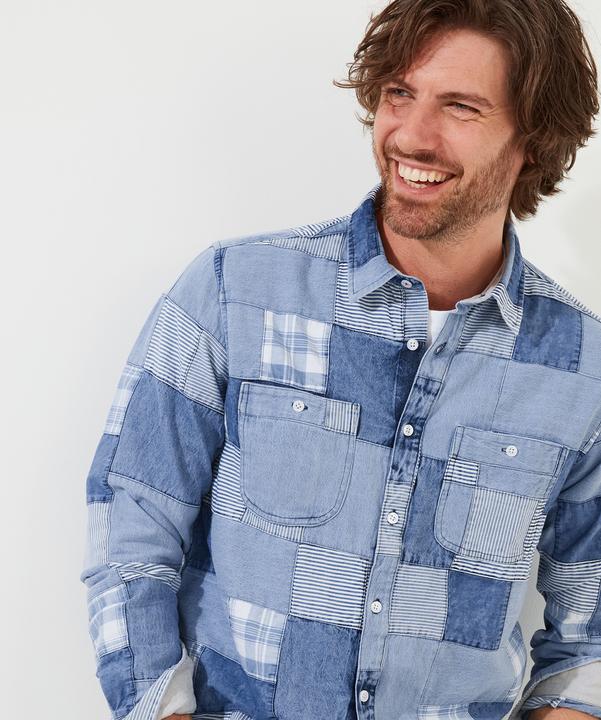 Image du produit Joe Browns Chemise patchwork look denim délavé (L)