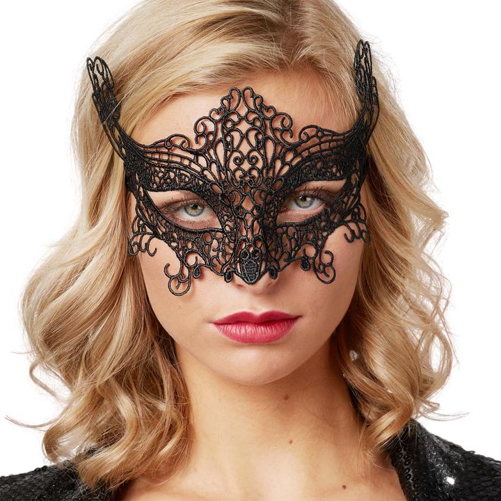 Immagine prodotto tectake Maschera nera in pizzo Gatto
