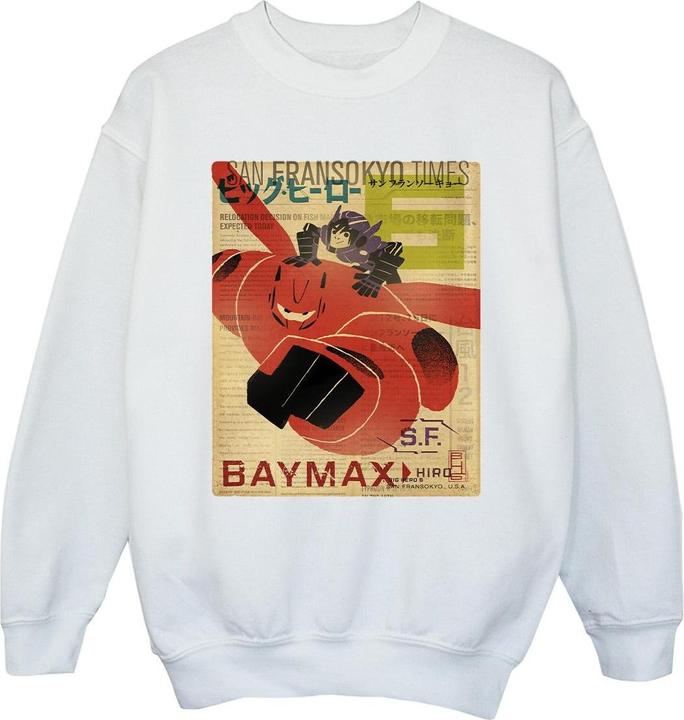 Image du produit Disney - Sweat BIG HERO BAYMAX FLYING BAYMAX NEWSPAPER - Fille (140, 146)