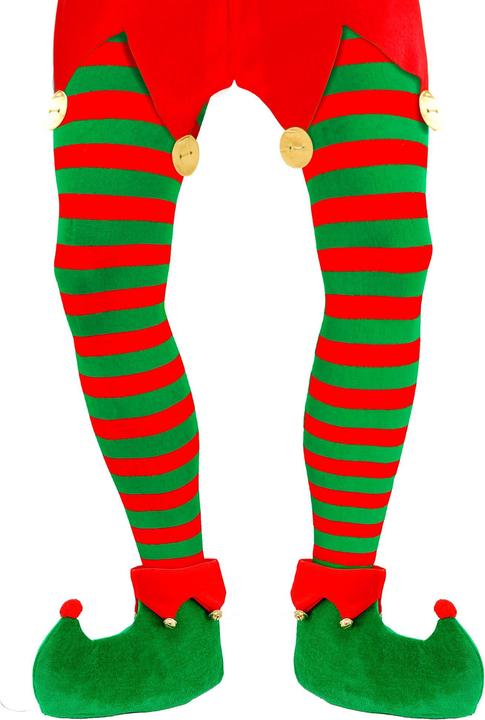 Produktbild Widmann Weihnachts Grün/Rot getreifte Strumpfhose 70 DEN Grösse XL (70 DEN)