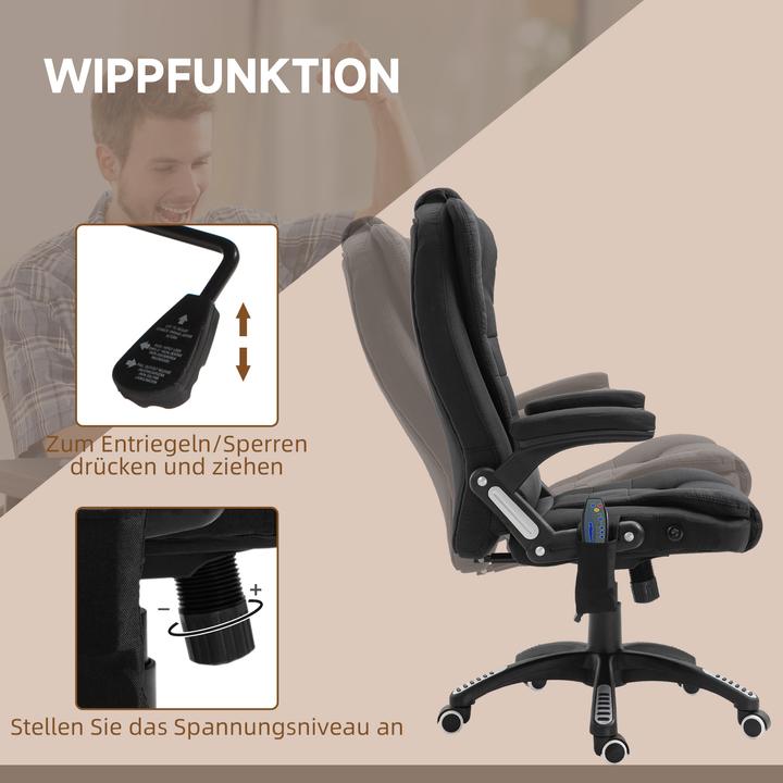 Actual product image Vinsetto Office chair with massage and heat function