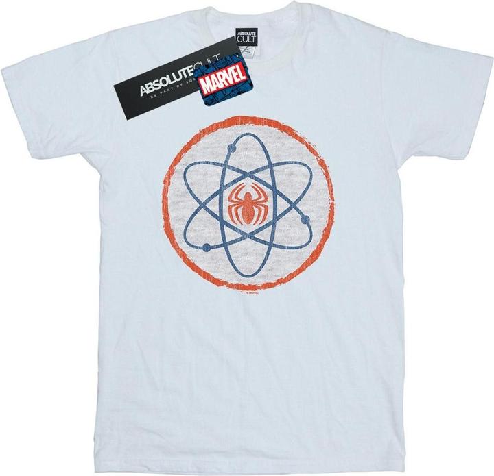 Actual product image Womens/Ladies Spider-Man Atom Cotton Boyfriend T-Shirt (4XL)