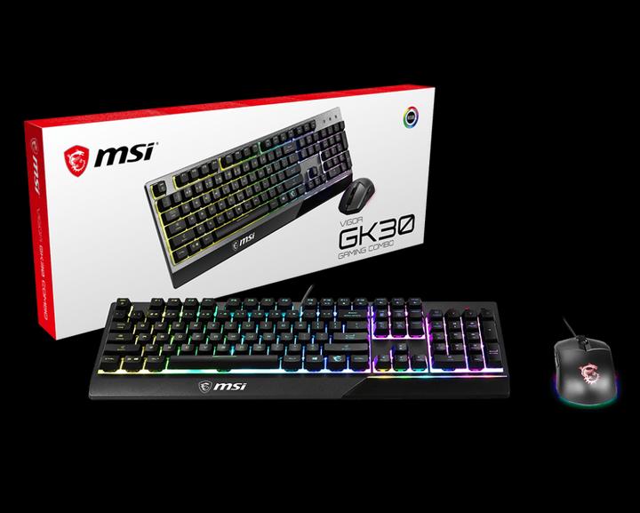 Actual product image MSI Vigor GK30 Combo (DE, Cable)
