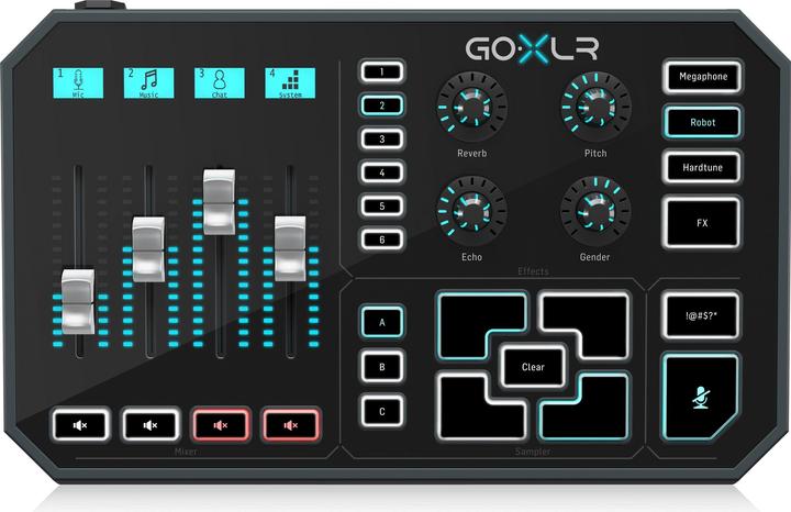 Productafbeelding TC Helicon GoXLR, Mixer en USB Audio Interface (Studio en live mixer)