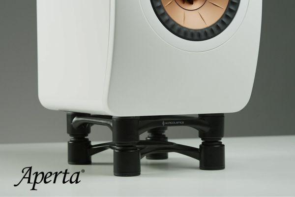 Produktbild Isoacoustics Aperta Speaker Ontkoppeling Stands, Per Paar, Alu-Zilver (1 Paar, Ständer, Neigbar)
