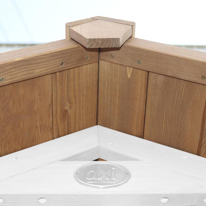 Produktbild Axi Beach Tower Spielturm mit Einzelschaukel Braun/weiss - Blaue Rutsche