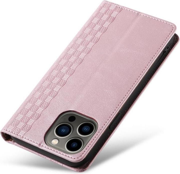 Actual product image Hurtel Magnet Strap Case for Samsung Galaxy S23+ Flip Wallet Mini Lanyard Stand Pink (Samsung Galaxy S23+)