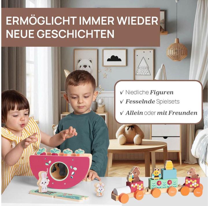 Productafbeelding Chicco My Wood Friends - Teddy'S Train