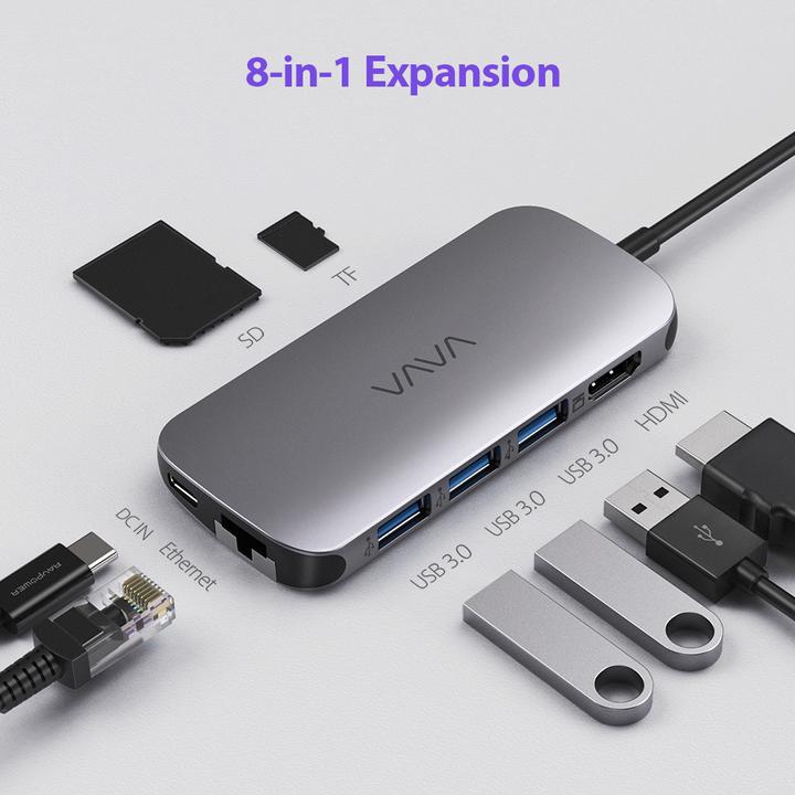 Actual product image Vava VA-UC006 (USB-C, 3 Ports)