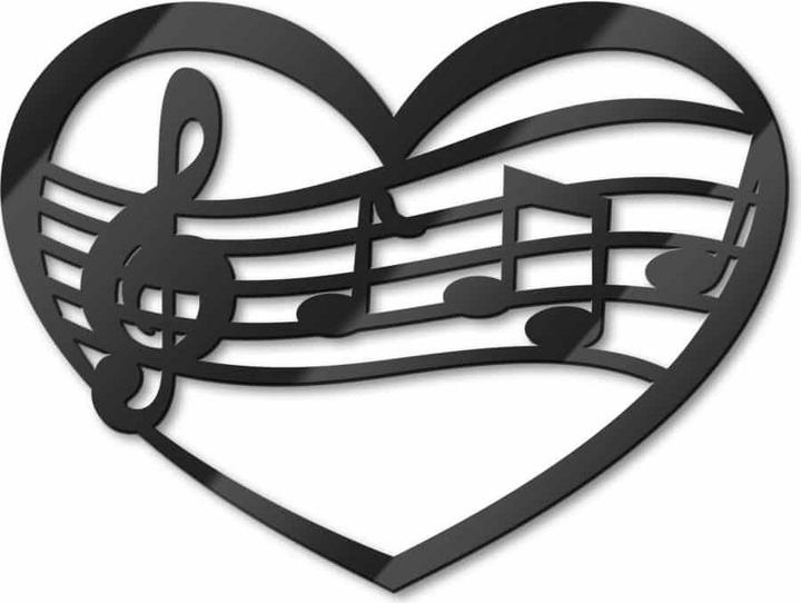 Actual product image Trenddeko Music heart (30 x 23 cm)