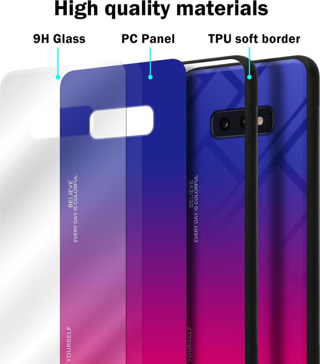 Actual product image Cadorabo TPU 2 colors glass cover (Samsung Galaxy S10e)