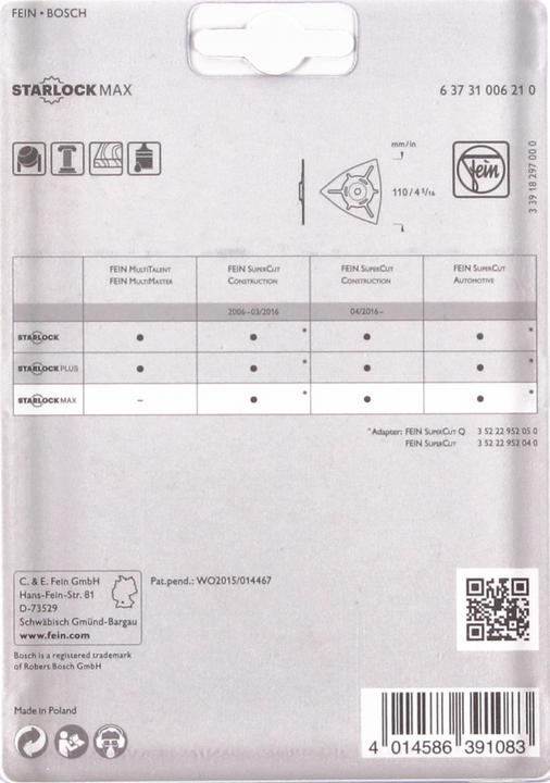Produktbild Fein Hartmetall Raspel 63731006210 (110)