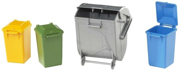 Actual product image Bruder Garbage can set