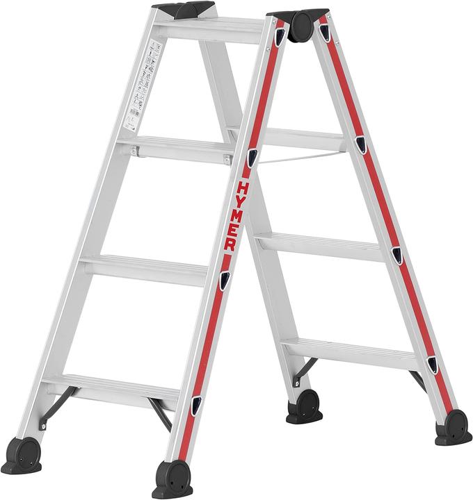 Actual product image Hymer-Leitern Stepladder both sides 2x4 (Stepladder, 103 cm)
