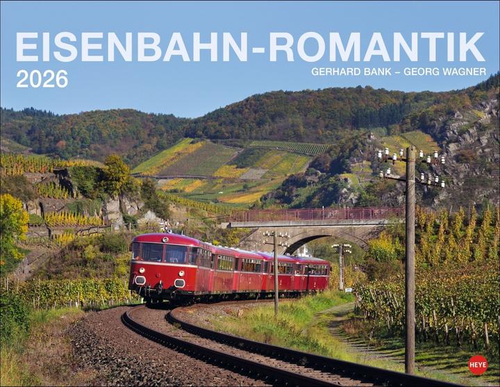 Produktbild Heye Eisenbahn-Romantik Posterkalender 2026 (44 x 34 cm, Harter Einband, Deutsch)